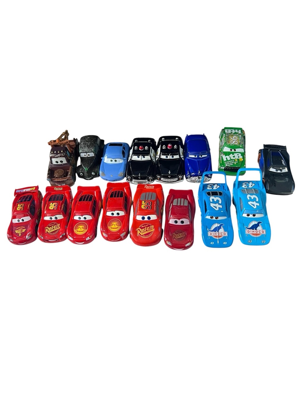 Lot of 16 Disney Pixar cars Diecast and plastic Mattel + other brands